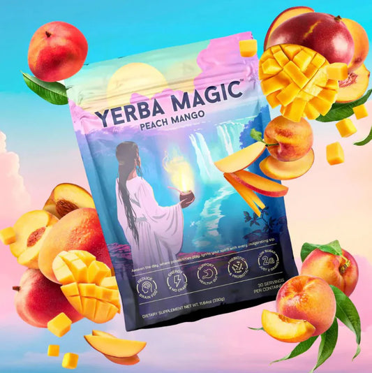 Yerba Magic Organic Tea Powder - Peach Mango